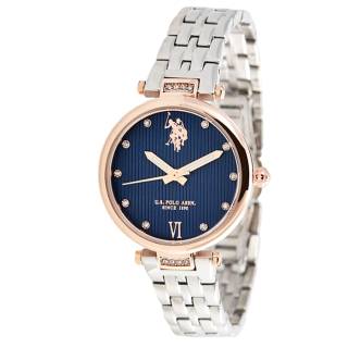 ΡΟΛΟΙ U.S. POLO  USP5980BL U.S.POLO Margot Crystals Silver Stainless Steel Bracelet