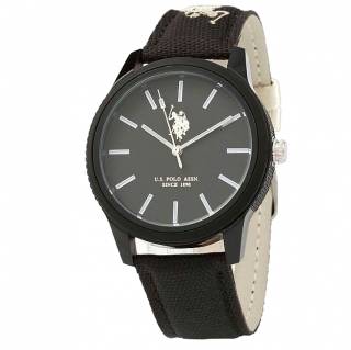 ΡΟΛΟΙ U.S. POLO  USP7072BK U.S.POLO Simon Black Synthetic Strap