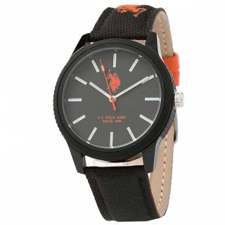 ΡΟΛΟΙ U.S. POLO  USP7073OR U.S.POLO Simon Black Synthetic Strap