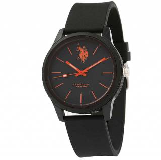 ΡΟΛΟΙ U.S. POLO  USP7081BK U.S.POLO Michael Black Silicone Strap