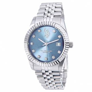 ΡΟΛΟΙ U.S. POLO USP8054AQ U.S.POLO US POLO WATCH Audrey Silver Stainless Steel Bracelet