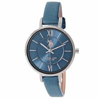 ΡΟΛΟΙ U.S. POLO  USP8067ST U.S.POLO  Jabe  Blue Leather Strap