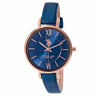 ΡΟΛΟΙ U.S. POLO  USP8069BL U.S.POLO  Jabe  Blue Leather Strap