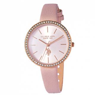 ΡΟΛΟΙ U.S. POLO  USP8085PK U.S.POLO  Eclypse  Pink Leather Strap