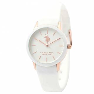 ΡΟΛΟΙ U.S. POLO  USP8153WH U.S.POLO Skyler White Silicone Strap