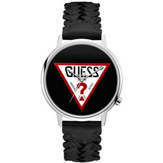 ΡΟΛΟΙ GUESS   V1001M2 GUESS Ladies Black Leather Strap