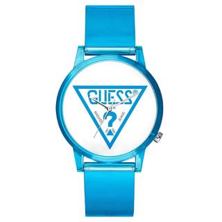 ΡΟΛΟΙ GUESS  V1018M5 GUESS Ladies Blue Silicone Strap