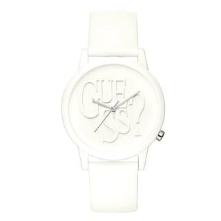 ΡΟΛΟΙ GUESS  V1019M2 GUESS Ladies White Rubber Strap