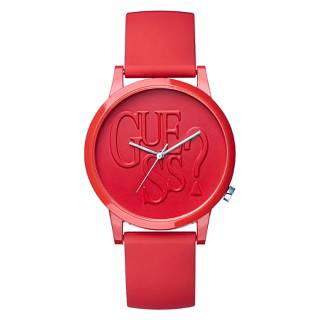 ΡΟΛΟΙ GUESS  V1019M3 GUESS Ladies Red Rubber Strap