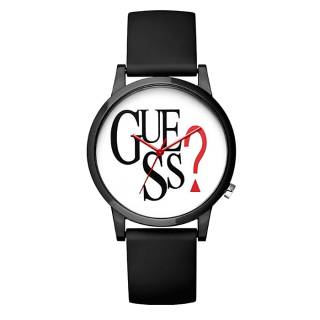 ΡΟΛΟΙ GUESS  V1021M1 GUESS Ladies Black Rubber Strap