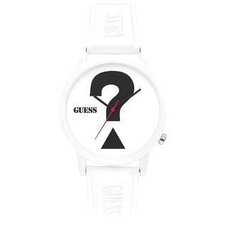 ΡΟΛΟΙ GUESS V1041M1 GUESS Ladies White Rubber Strap