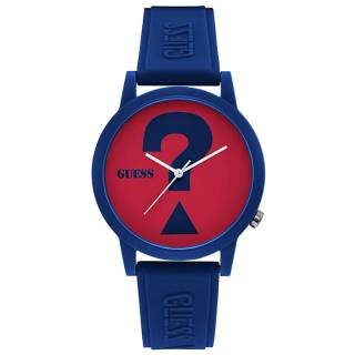 ΡΟΛΟΙ GUESS V1041M4 GUESS Ladies Blue Rubber Strap