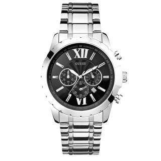 ΡΟΛΟΙ GUESS  W0193G2 GUESS Mens Chronograph Silver Stainless Steel Bracelet