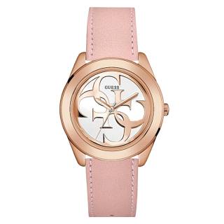 ΡΟΛΟΙ GUESS W0895L6 GUESS Ladies Pink Leather Strap