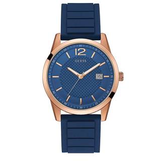 ΡΟΛΟΙ GUESS   W0991G4 GUESS Mens Blue Silicone Strap