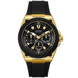 ΡΟΛΟΙ GUESS  W1049G5 GUESS Mens Black Rubber Strap