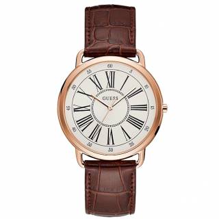 ΡΟΛΟΙ GUESS W1068L7 GUESS Ladies Brown Leather Strap