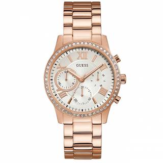 ΡΟΛΟΙ GUESS W1069L3 GUESS Ladies Crystals Rose Gold Stainless Steel Bracelet