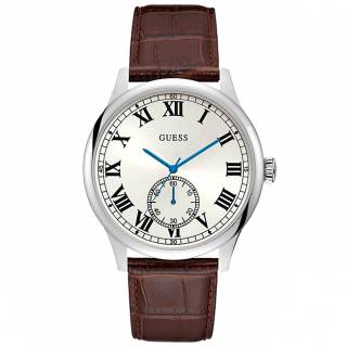 ΡΟΛΟΙ GUESS W1075G4 GUESS Mens Brown Leather Strap