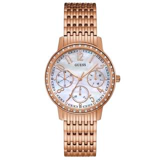 ΡΟΛΟΙ GUESS W1086L2 GUESS Ladies Crystals Rose Gold Stainless Steel Bracelet