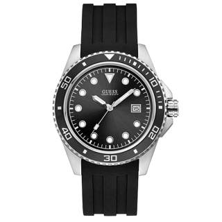 ΡΟΛΟΙ GUESS  W1109G1 GUESS Mens Black Silicone Strap