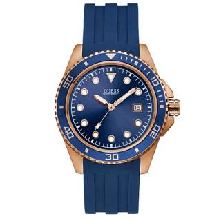 ΡΟΛΟΙ GUESS  W1109G3 GUESS Blue Silicone Strap