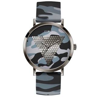 ΡΟΛΟΙ GUESS  W1161G3 GUESS Mens Camo Silicone Strap