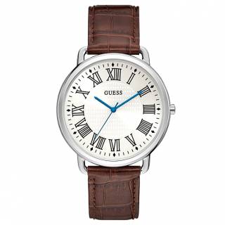 ΡΟΛΟΙ GUESS W1164G1 GUESS Mens Brown Leather Strap