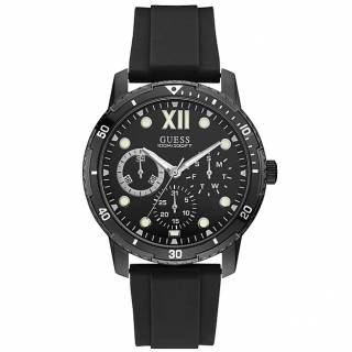 ΡΟΛΟΙ GUESS  W1174G2 GUESS Mens Black Silicone Strap