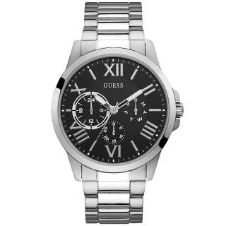 ΡΟΛΟΙ GUESS  W1184G1 GUESS Mens Silver Stainless Steel Bracelet