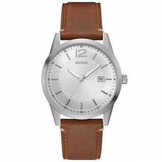 ΡΟΛΟΙ GUESS  W1186G1 GUESS Mens Brown Leather Strap