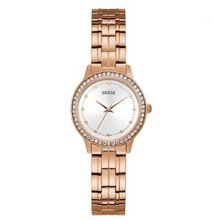 ΡΟΛΟΙ GUESS W1209L3 GUESS Ladies Crystals Rose Gold Stainless Steel Bracelet