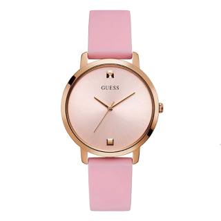 ΡΟΛΟΙ GUESS  W1210L3 GUESS Ladies Pink Silicone Strap