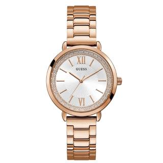 ΡΟΛΟΙ GUESS  W1231L3 GUESS Ladies Crystals Rose Gold Stainless Steel Bracelet