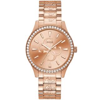 ΡΟΛΟΙ GUESS  W1280L3 GUESS Ladies Crystals Rose Gold Stainless Steel Bracelet