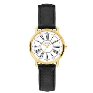 ΡΟΛΟΙ GUESS  W1285L2 GUESS Ladies Black Leather Strap