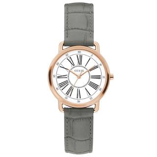 ΡΟΛΟΙ GUESS  W1285L3 GUESS Ladies Grey Leather Strap