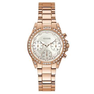 ΡΟΛΟΙ GUESS  W1293L3 GUESS Ladies Crystals Rose Gold Stainless Steel Bracelet