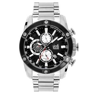 ΡΟΛΟΙ VISETTI WN-695SB VISETTI No Limit Dual Time Silver Stainless Steel Bracelet