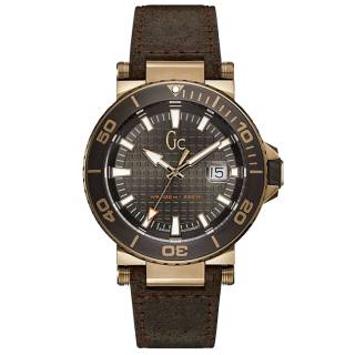 ΡΟΛΟΙ GUESS COLLECTION Y36001G5 GUESS Collection Mens Brown Leather Strap