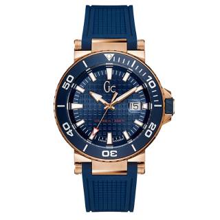 ΡΟΛΟΙ GUESS COLLECTION Y36004G7 GUESS Collection Mens Blue Silicone Strap