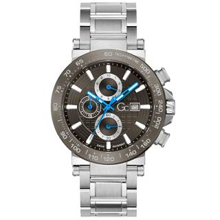 ΡΟΛΟΙ GUESS COLLECTION Y37011G5MF GUESS Collection Mens Chronograph Silver Stainless Steel Bracelet