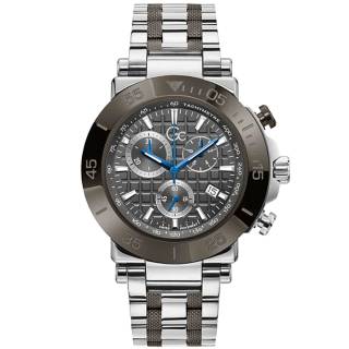 ΡΟΛΟΙ GUESS COLLECTION Y70003G5MF GUESS Collection Mens Chronograph Two Tone Stainless Steel Bracelet