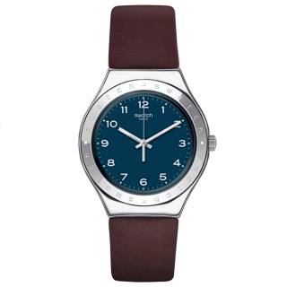 ΡΟΛΟΙ SWATCH  YGS139 SWATCH Time To Swatch Tannage Brown Leather Strap