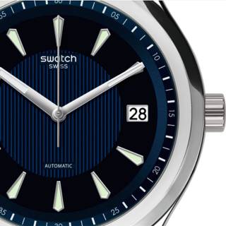 ΡΟΛΟΙ SWATCH YIS420 SWATCH Sistem Lake Automatic Blue Leather Strap