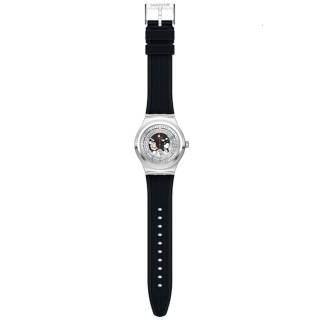 ΡΟΛΟΙ SWATCH YIS431 SWATCH Irony Sistem Through Again Automatic Black Leather Strap