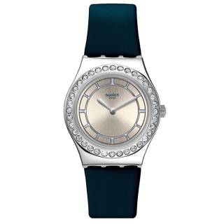 ΡΟΛΟΙ SWATCH YLS211 SWATCH Bluechic Blue Leather Strap