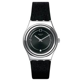 ΡΟΛΟΙ SWATCH YLS214 SWATCH Madame Night Black Leather Strap