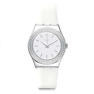 ΡΟΛΟΙ SWATCH YLS217 Swatch Irony Medium Starry Party White Silicone Strap