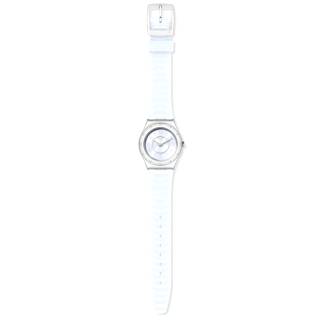 ΡΟΛΟΙ SWATCH  YLS226 SWATCH Irony Precious Aqua Crystals Light Blue Silicone Strap